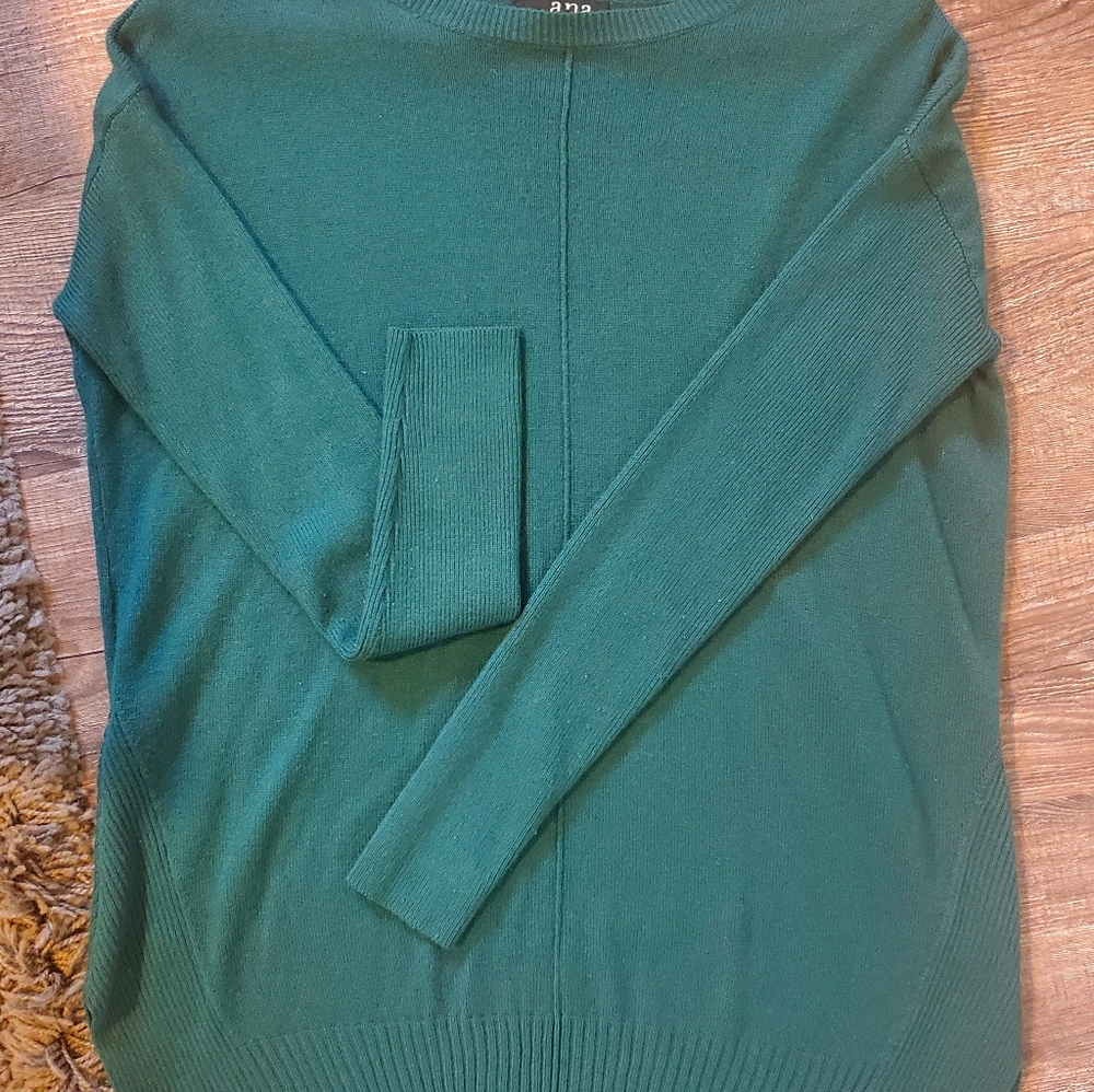 Emerald green sweater dress